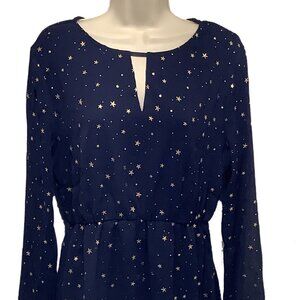 NWT Allegra K Metallic Star A-Line Dress Size: Small